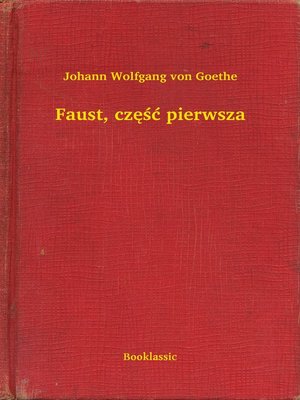 cover image of Faust, część pierwsza